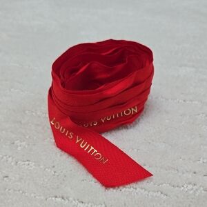 LOUIS VUITTON • Authentic Red Gifting Ribbon